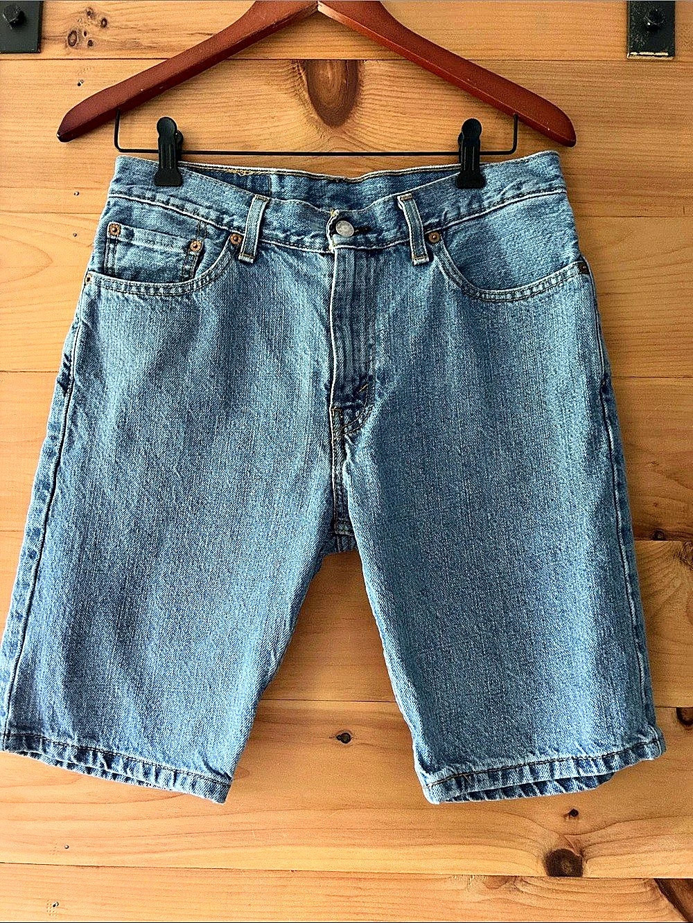 Levi's 505 Denim Jean Shorts Waist 30 Blue